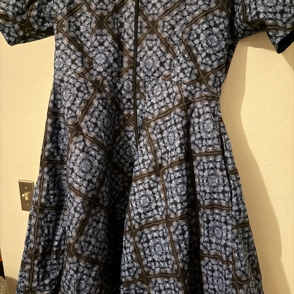 African print blue mini Ray Darten large - Picture 6 of 9
